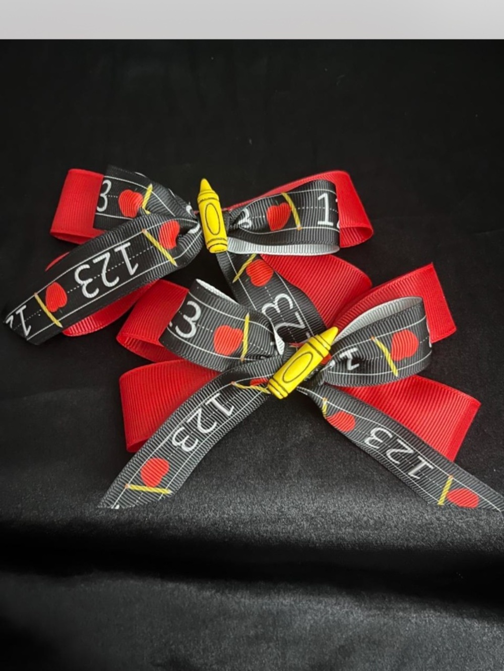 Back2School ABC,123 bows